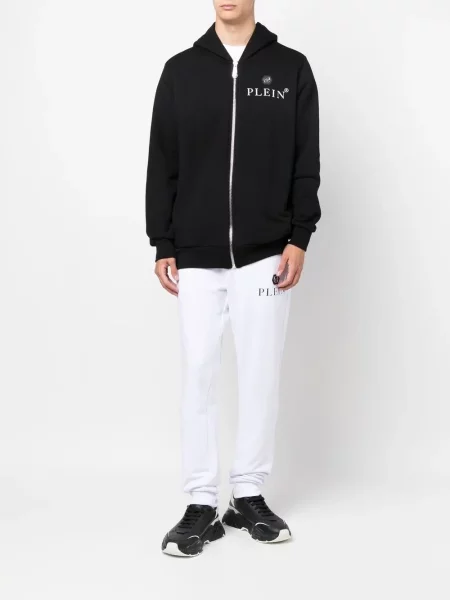 Hanorac cu glugă Philipp Plein cu imagine negru