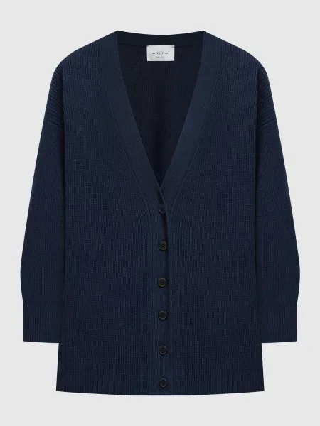 Кардиган з вовни Ballantyne синій