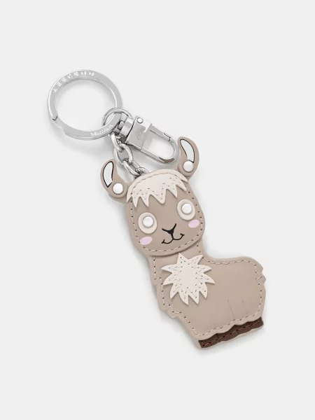 Usnjen obesek za ključe Weekend Max Mara AFANTINO bež