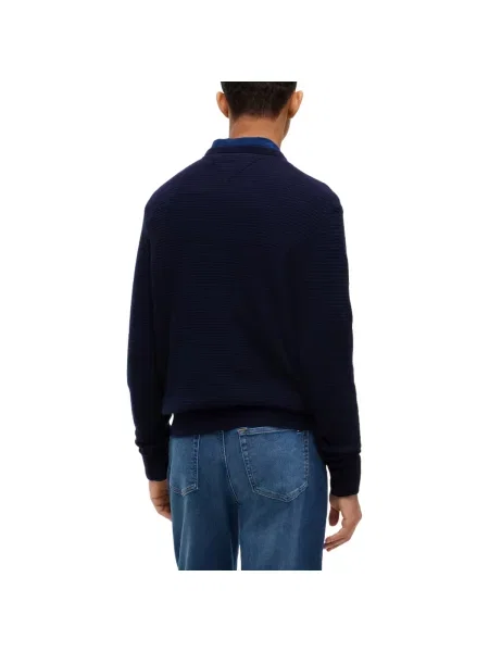 Geacă Tommy Hilfiger albastru