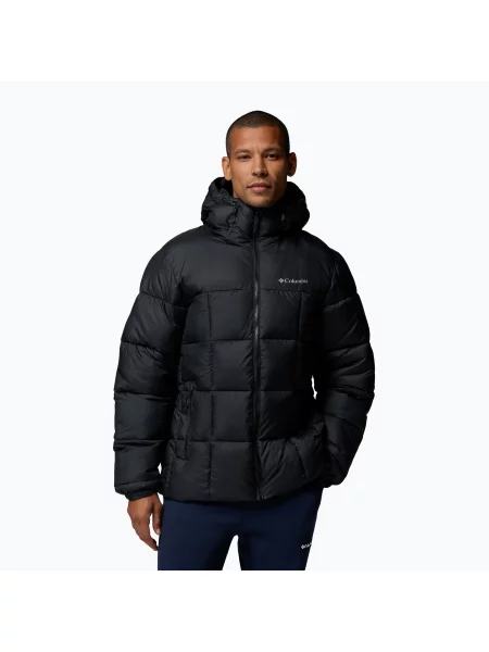 Geacă izolată pentru bărbați Columbia Puffect IV Hooded black negru