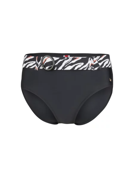 S.Oliver Slip costum de baie negru roșu pepene alb
