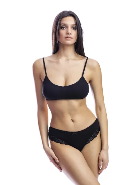 Труси Uniconf бавовна/поліамід чорний