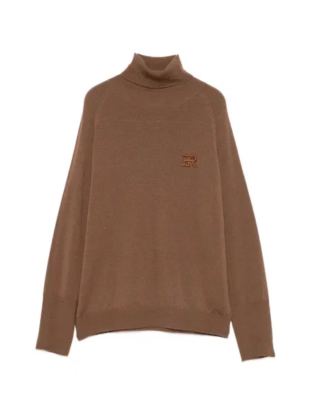 Pulover Ermanno Firenze cu broderie maro