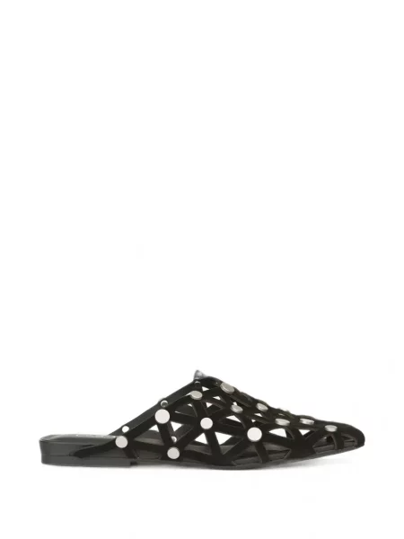 Papuci tip mules Ash cu tepi negru