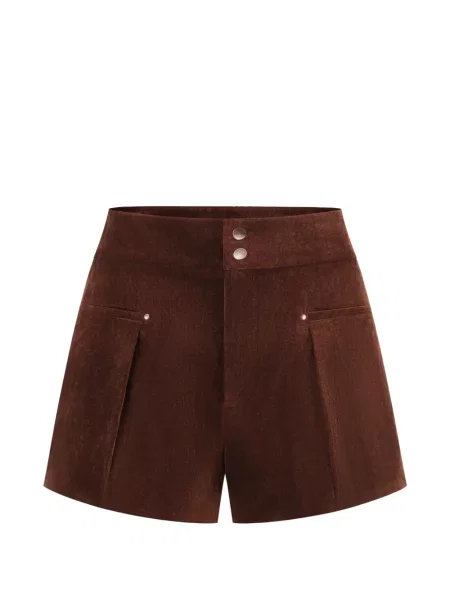 Pantaloni scurți Oude Waag de catifea cord maro