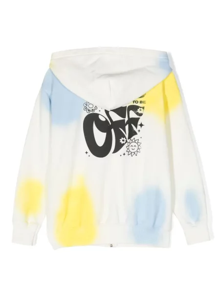 Bluza z kapturem dziecięca Off-white biała
