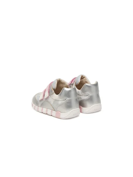 Sneakersy Geox B Iupidoo Girl Strieborná