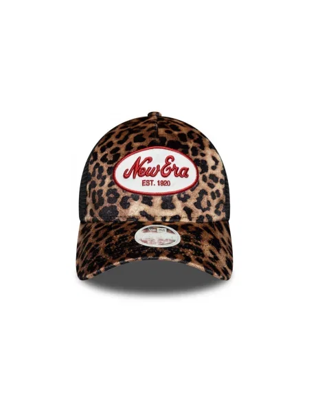 Șapcă New Era cu model leopard bej