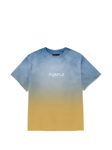 Tricou Purple Brand cu imagine cu gradient albastru