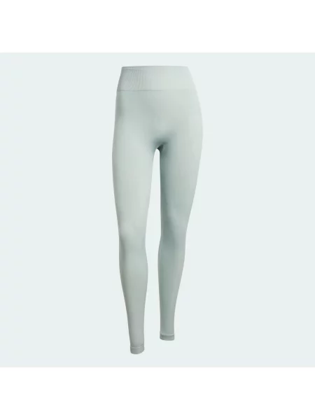 Długie dzianinowe legginsy do ćwiczeń Essentials zielone