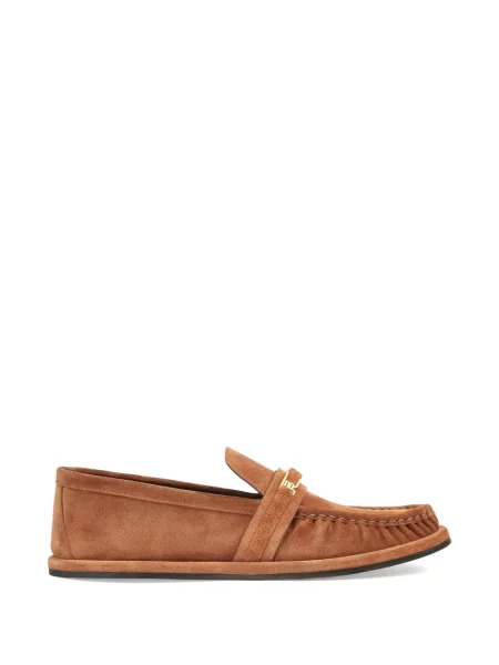 Pantofi loafer Sergio Rossi cu autograf maro