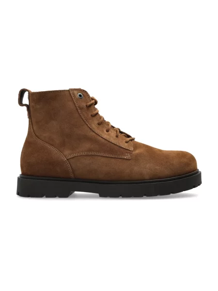 Botki Birkenstock zamszowe brązowe