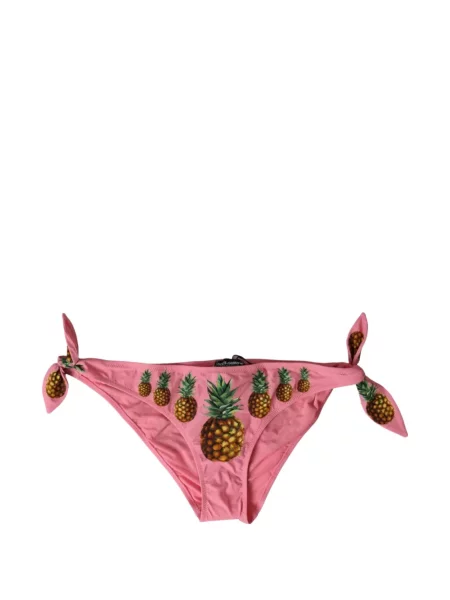 Bikini Dolce & Gabbana cu imagine cu legături roz