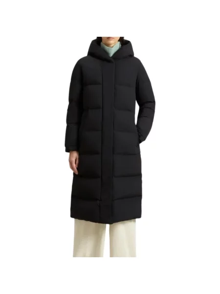 Woolrich Płaszcz Puchowy schwarz czarny