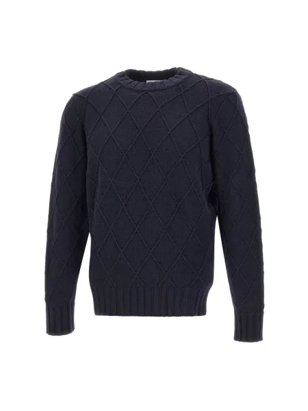 Sweter Filippo De Laurentiis wełniany niebieski