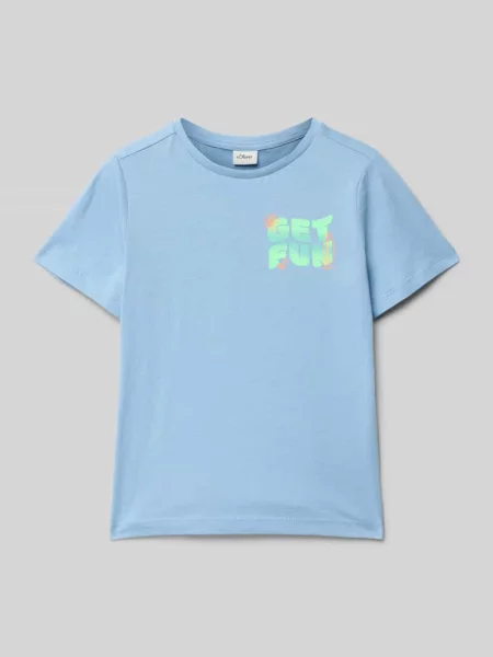 T-shirt o kroju regular fit z czystej bawełny S.oliver Red Label