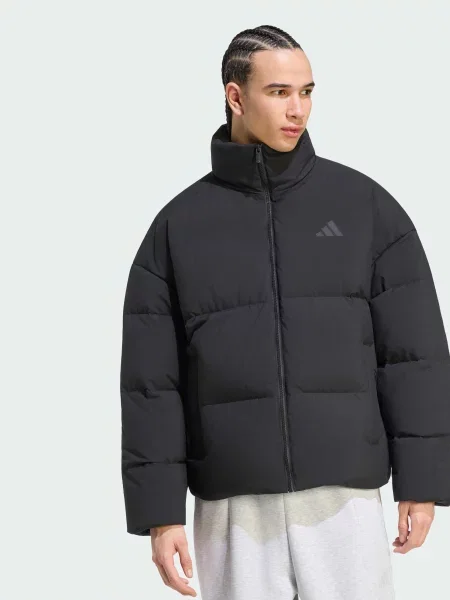 Куртки та дублянки adidas перероблений чорний