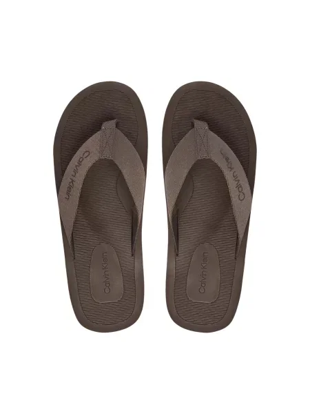 Calvin Klein Japonke Logo Webbing Strap rjava