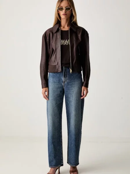 Armani Exchange tricou pentru femei din maro