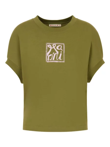 Tricou Marni cu imagine verde