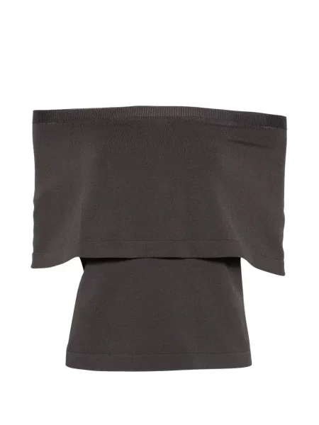 Top Liviana Conti de cristal fără bretele maro