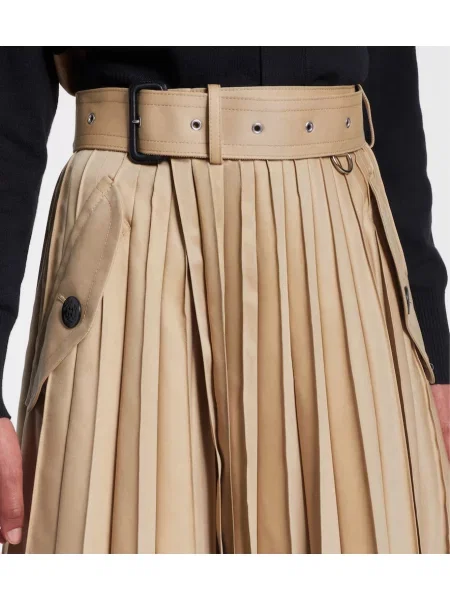 Fusta maxi Sacai bej