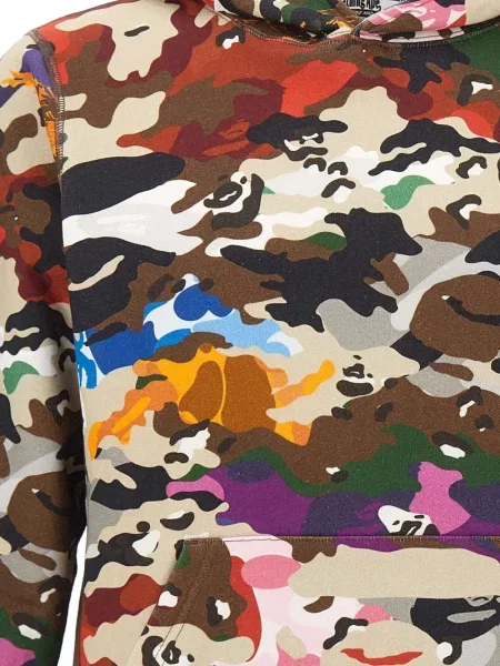 Hoodie A Bathing Ape® με σχέδιο παραλλαγής καφέ