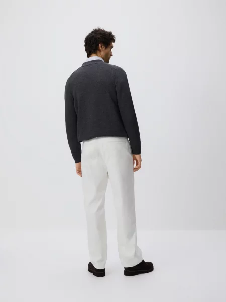Reserved Прямі брюки chino білий