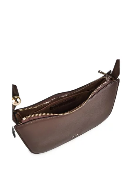 Geantă Furla din piele de căprioară maro