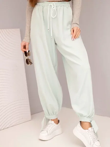 Pantaloni Kesi Włoski cu legături gri