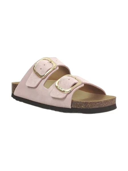 Scholl papuci din piele NOELLE roz