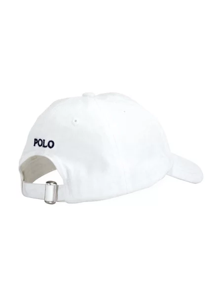 Šiltovka Polo Ralph Lauren s autogramom biela
