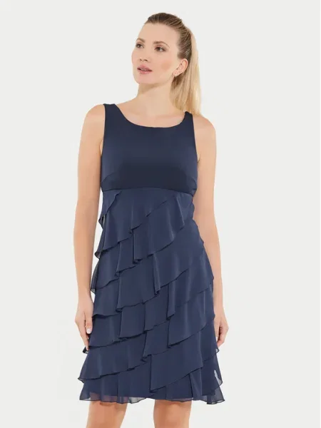 Swing Коктейлна рокля черен