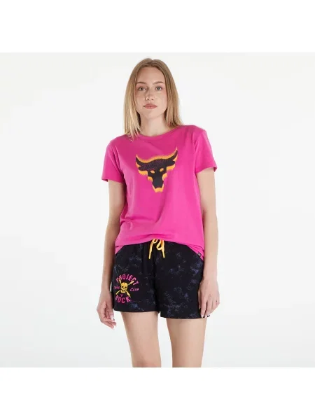 Sportovní tričko Under Armour Project Underground Core T astro pink/black černé
