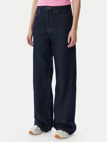 Tommy Jeans Τζιν Claire Σκούρο Wide Leg μπλε