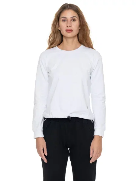 Sweter Active Gold z okrągłym dekoltem biały