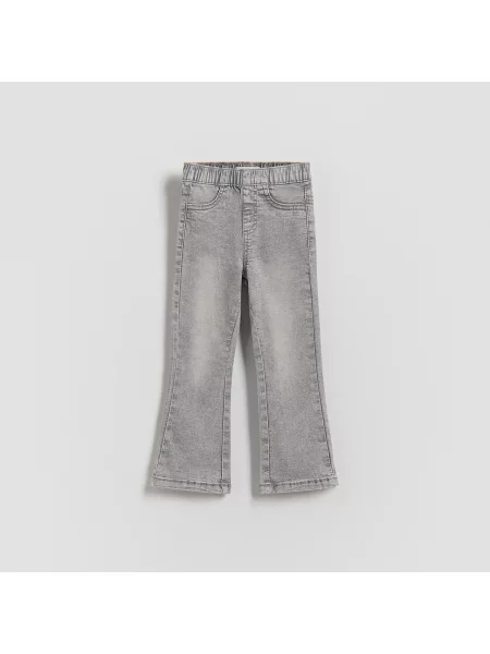 Reserved Flare jeggings világos szürke