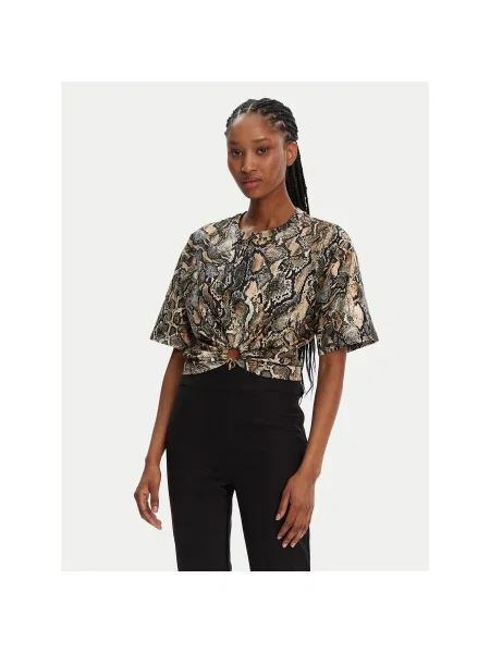 Just Cavalli Póló Regular Fit barna