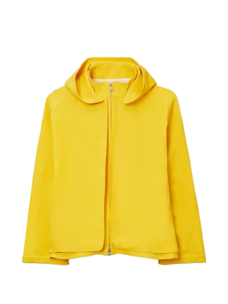 Ceruit geacă Tory Burch din canvas galben