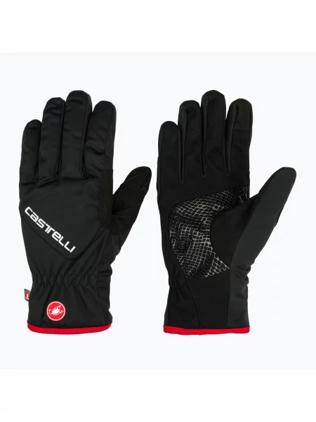 Rękawiczki rowerowe Castelli Entrata Thermal black czarne