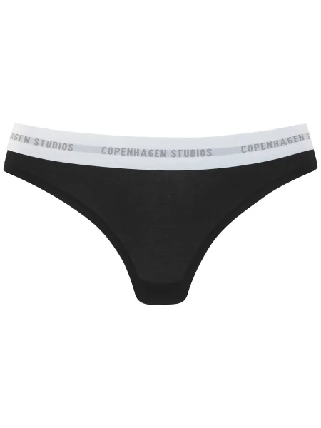 Copenhagen Studios Tanga negru alb