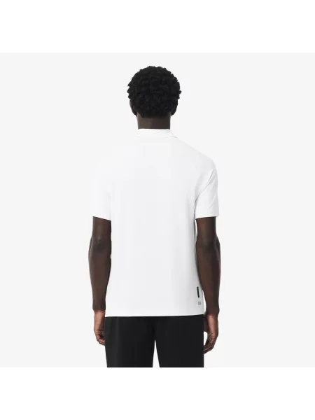 Lacoste Sportowa Koszulka Polo Ultra Dry I Regular Fit biała