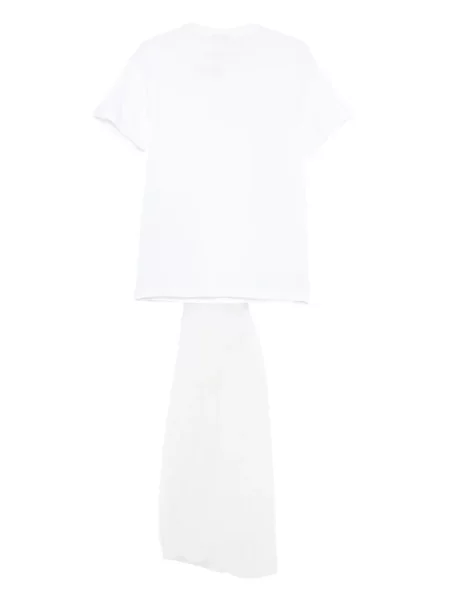 Tricou Alchemy cu volane alb