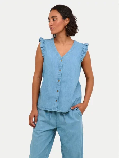 Kaffe Блузка Louise Голубий