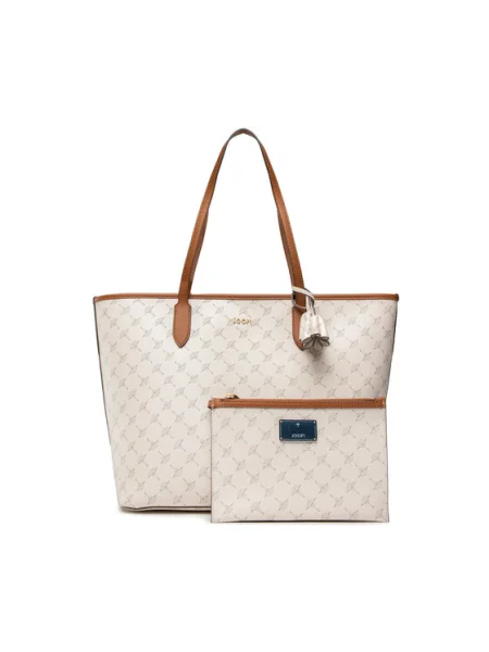 JOOP! Shopper táska Lara szépia / piszkosfehér bézs