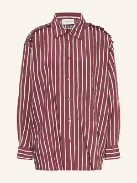 Claudie Pierlot Bluzka Z Falbanami weiss biała