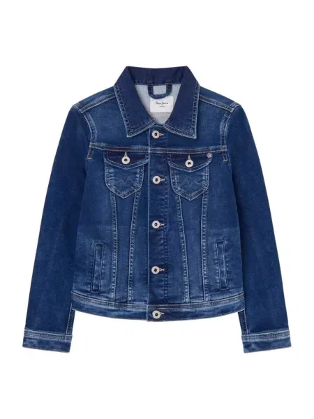 Geacă de blugi copii Pepe Jeans albastru
