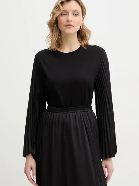 Tricou mânecă lungă Twinset negru