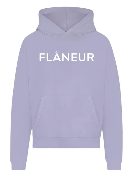Hanorac cu glugă Flâneur cu imagine violet